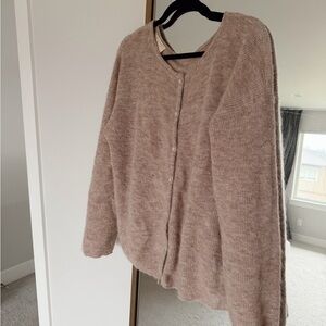 Sezane Gaspard Cardigan - Light Beige